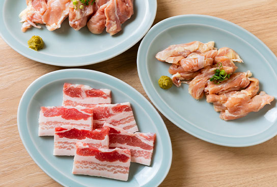 豚肉や鶏肉